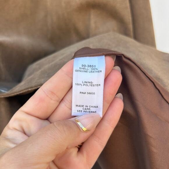 Cabela’s Men’s Leather Vintage Suede Work Jacket Tan Size 50 Big Tall - Picture 5 of 9